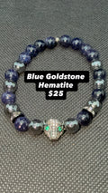 Blue Goldstone Hematite
