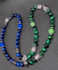 Blue &Green Tiger’s Eye Necklace