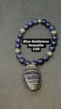 Blue Goldstone Hematite Bracelet