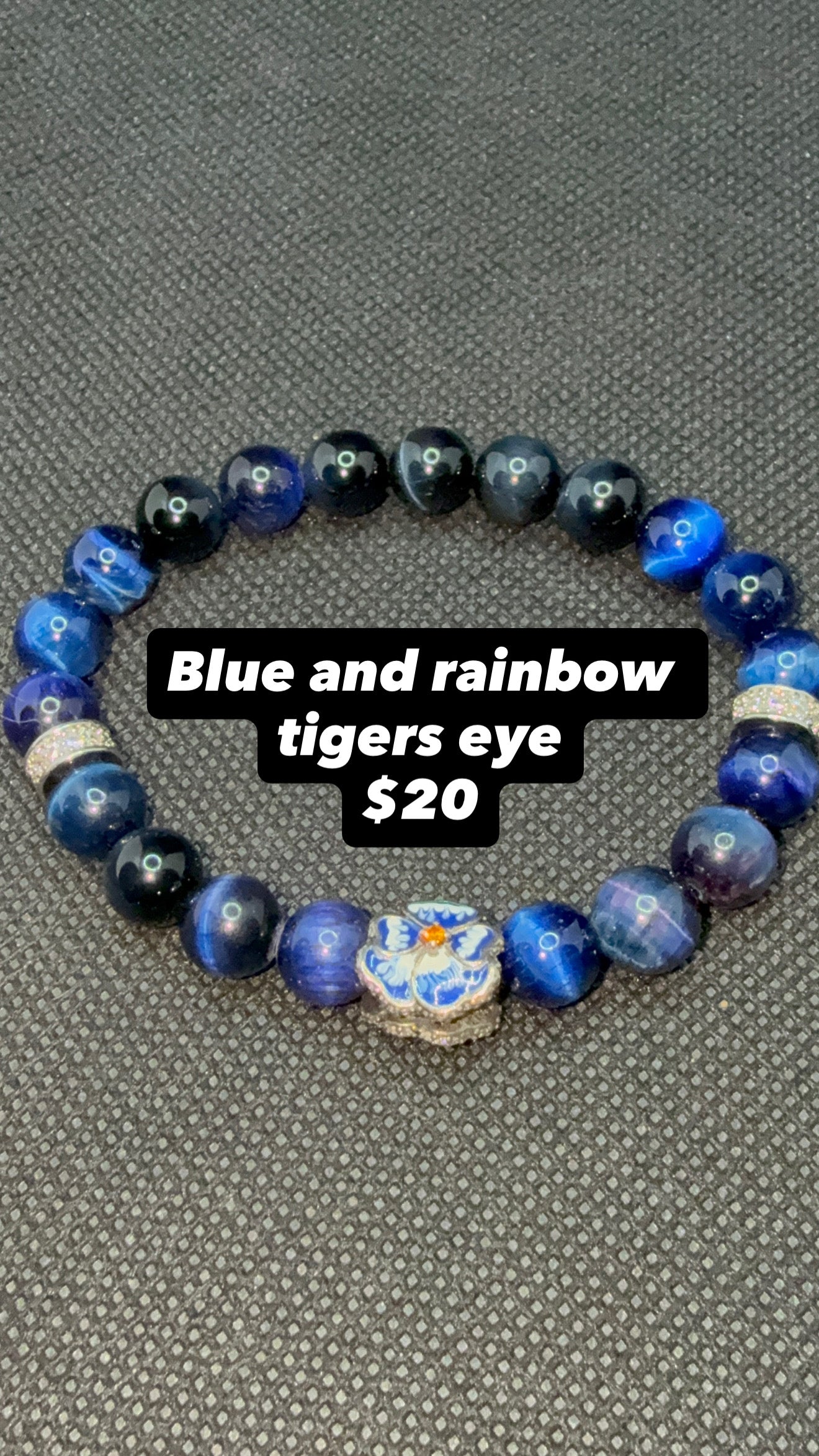 Blue Rainbow Tiger Bracelet