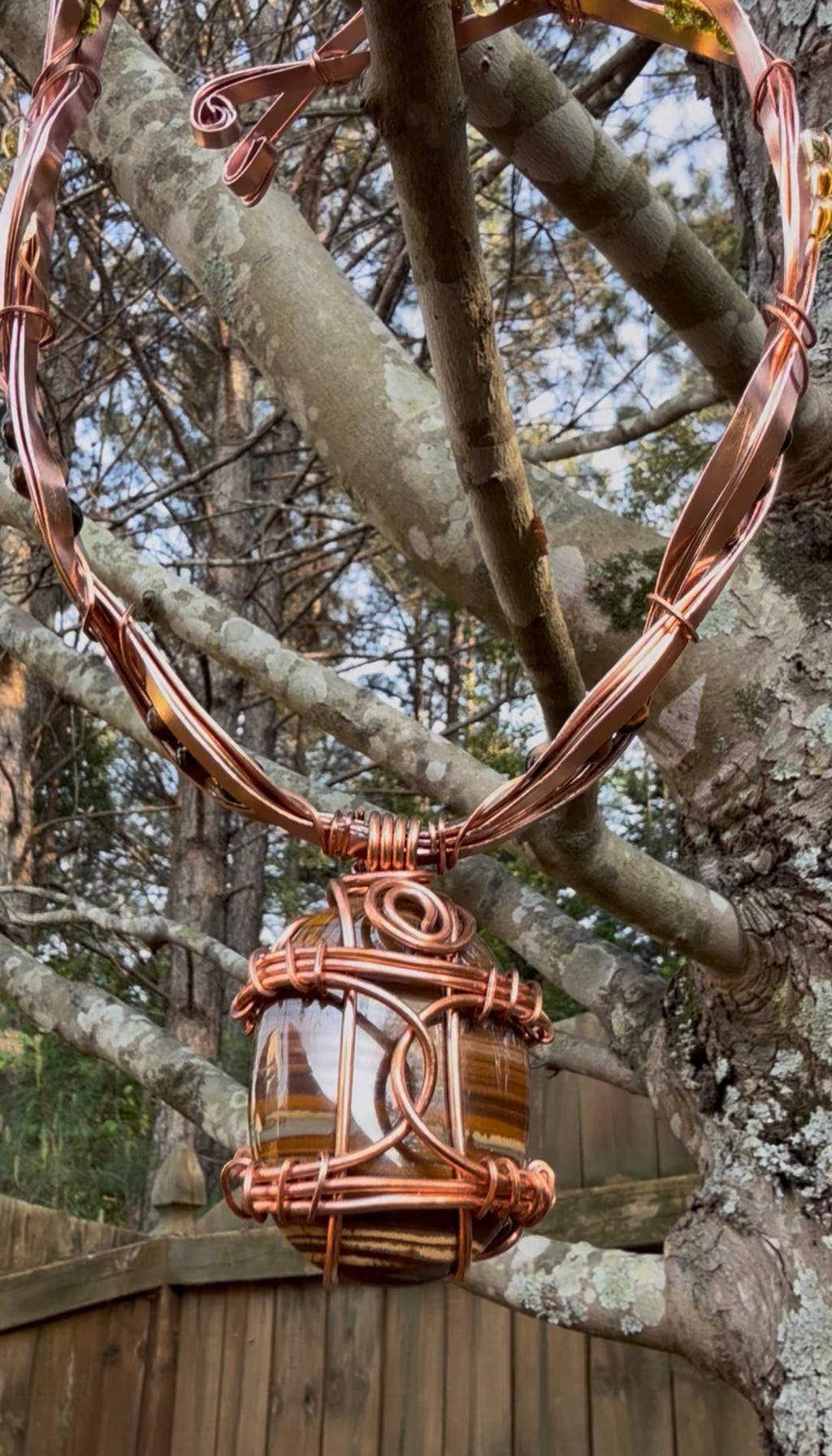 The Aligned One~Jade~Tiger Eye~Citrine Necklace
