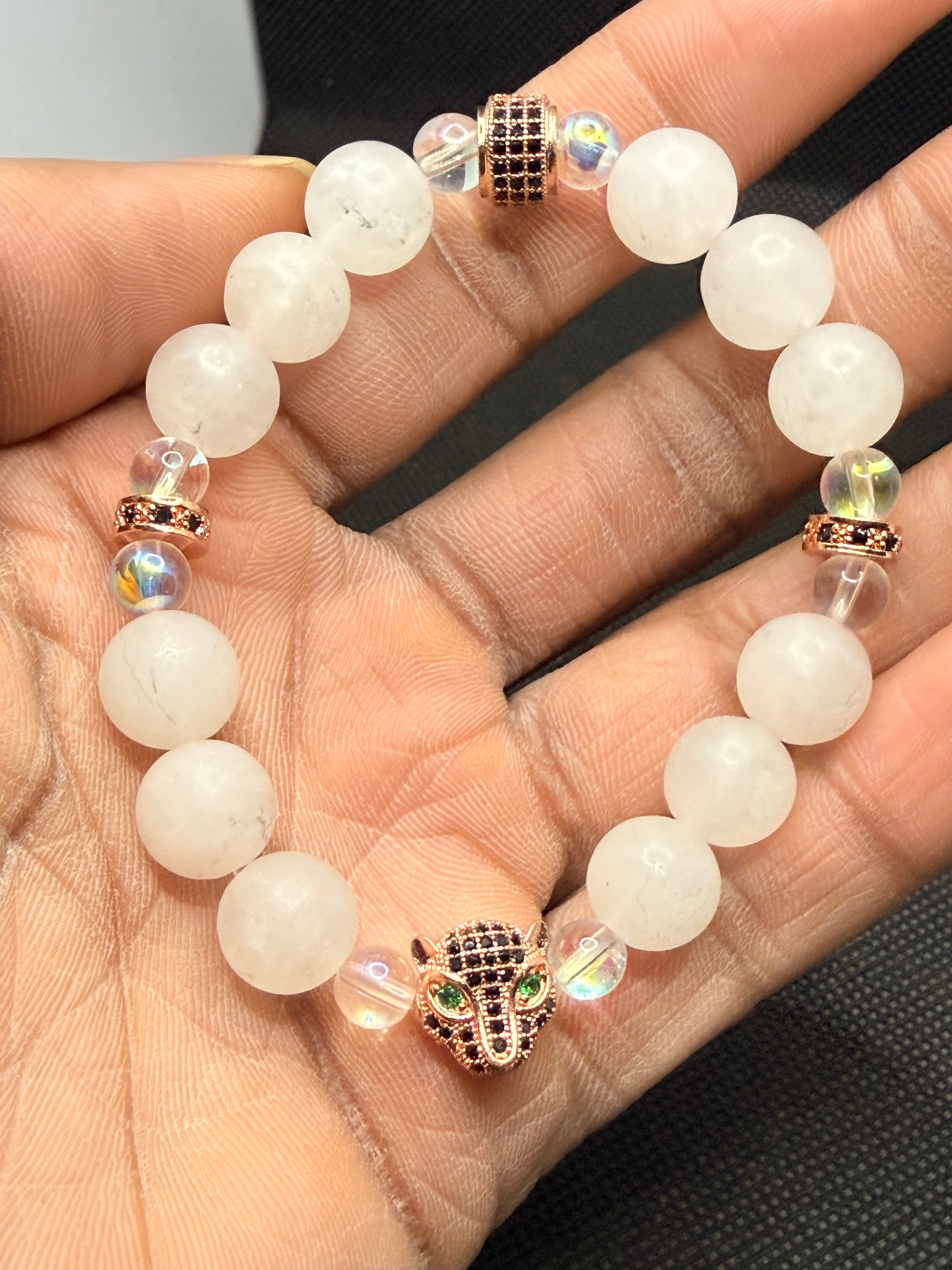 Rose Aqua Aura Bracelet