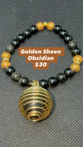 Golden sheen Obsidian
