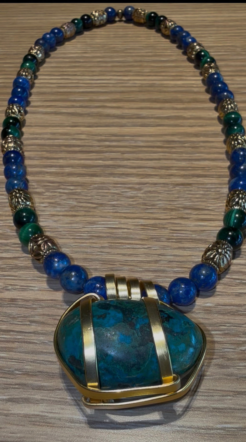 The Emerald Oracle~Chrysocolla ~Green Tiger Eye~Lapis Lazuli