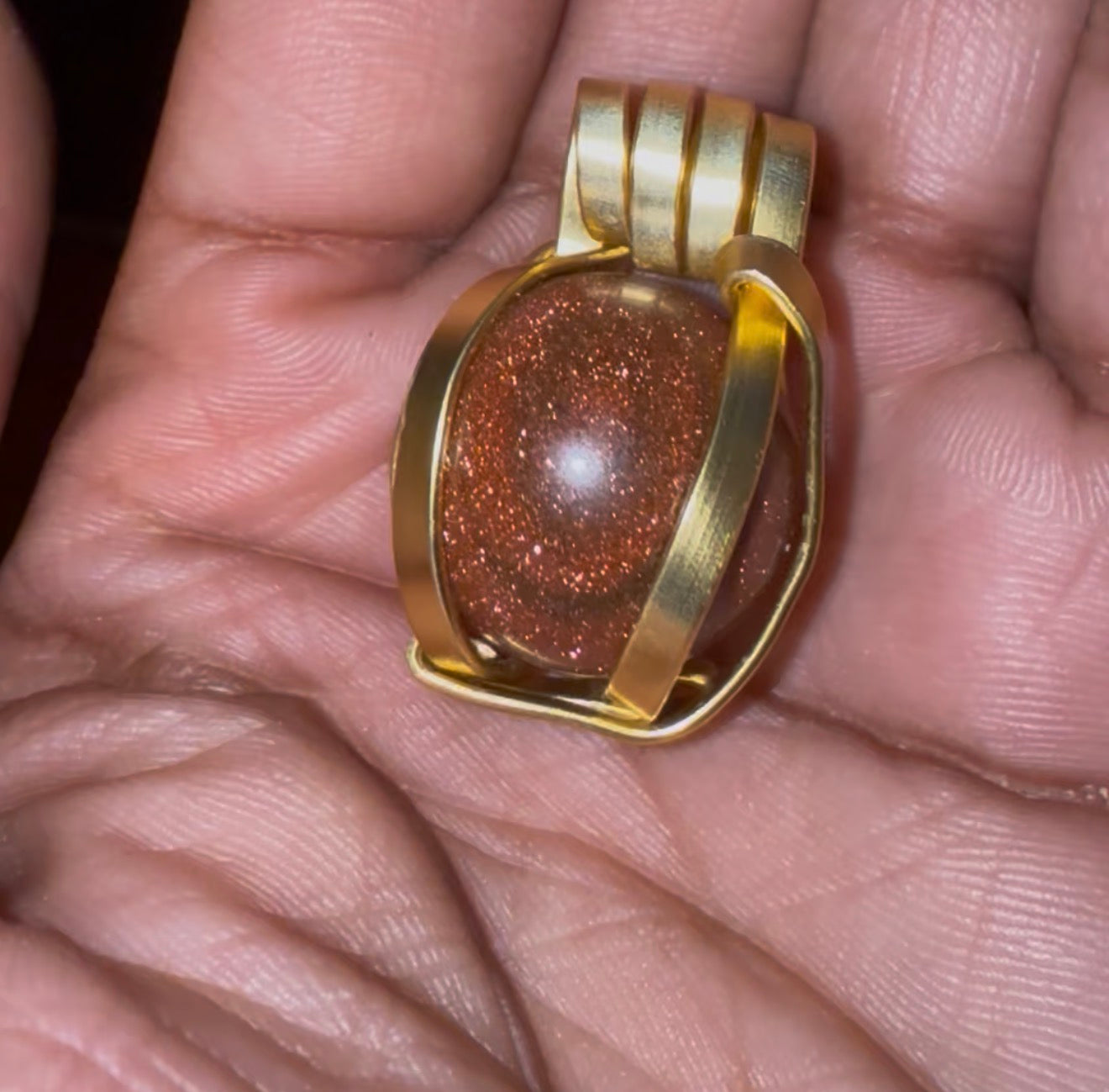 Wealth and Abundance Set Blue & Orange Goldstone