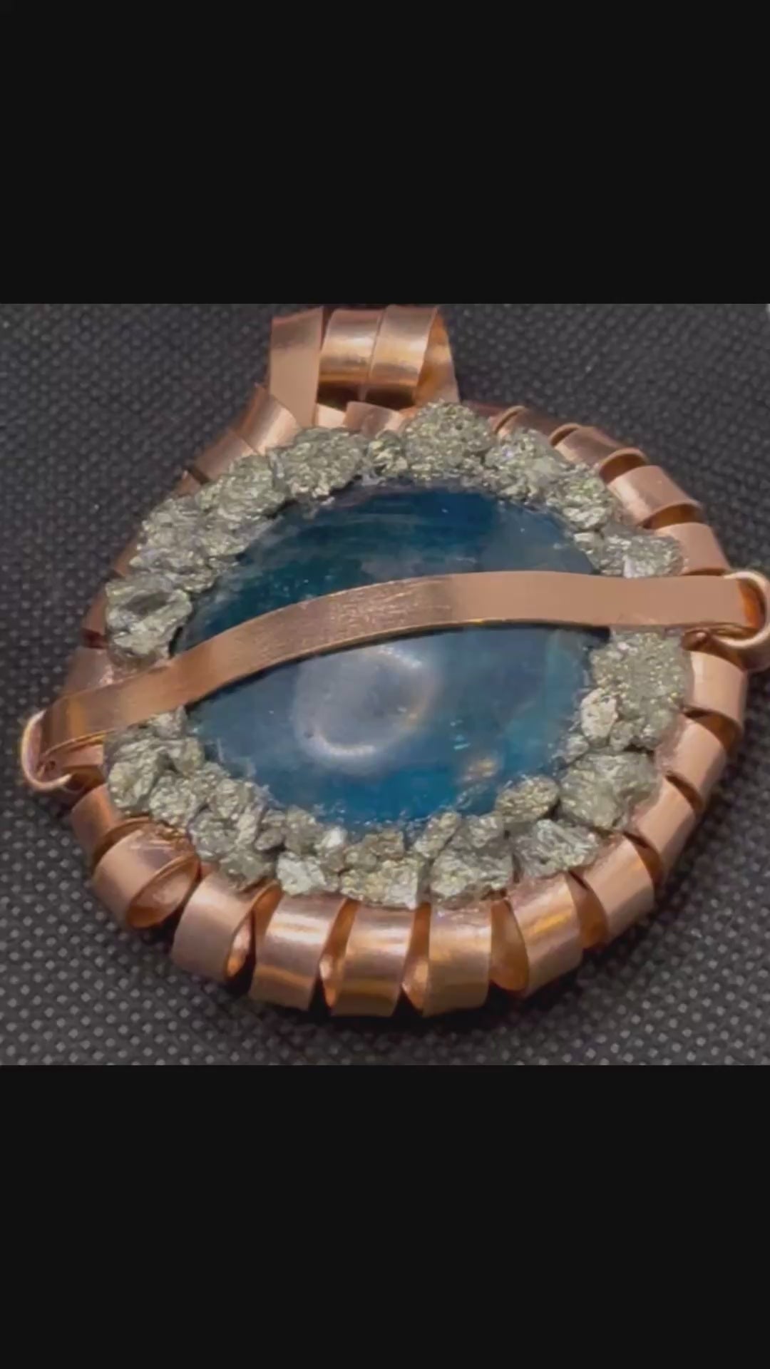 The Blue Phoenix ~Apatite~Pyrite~Tiger’s Eye