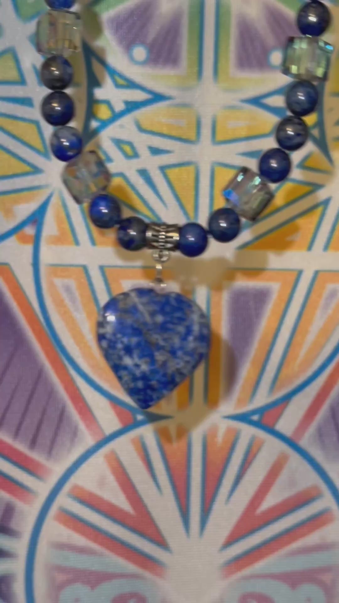 Sodalite Heart Necklace