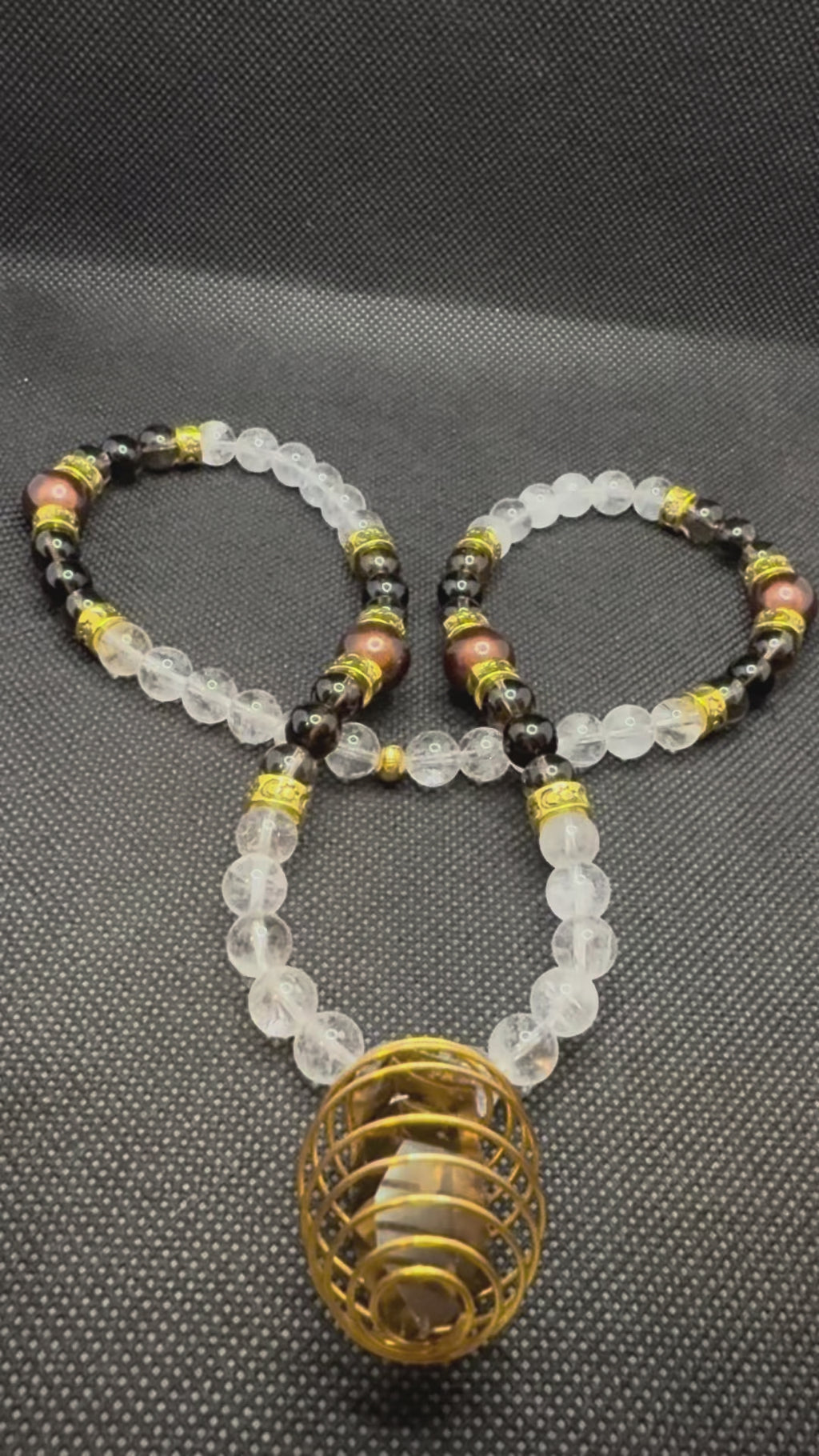 Smoky Clear Quartz Necklace