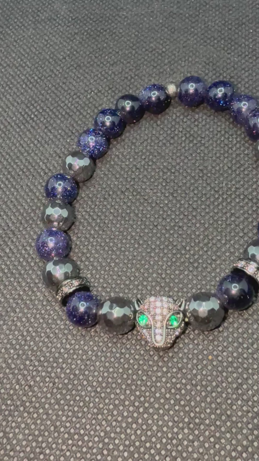 Blue Goldstone Hematite