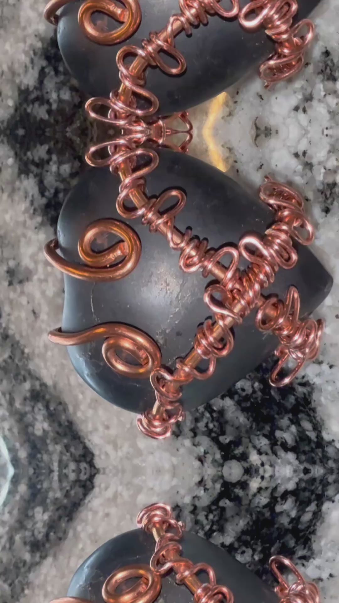 Tourmaline~Obsidian~Hematite~Clear Quartz